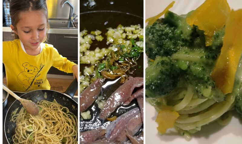 Ricetta spaghetti con i broccoli e acciughe